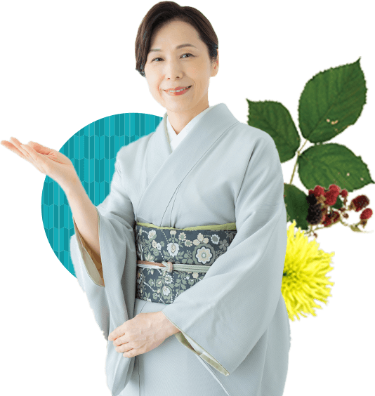 きものを着ている女性
